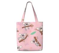 Australian Wild Cute Animal Koala,Reusable Grocery Bags Shopping Tote Bags Large Capacity Canvas Shoulder bag