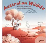 Australian Wildlife: Simple coloring book for kids