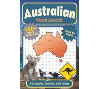 Australian Word Search Puzzle Book: For Adults, Seniors, and Teens | Easy to Read, 100+ Word Searches Including Australia's Slang, Wildlife, Foods, ... for Vacations, Breaks, and Quiet Moments