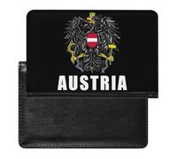 Austria Austrian National Emblem Passport Holders Cover Case Wallet | for Men Women Slim Sleeve with Card Slot Travel Essentials