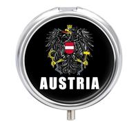 Austria Austrian National Emblem Small Pill Box Case 3 Compartment 2"
