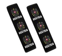 Austria Austrian National Emblem Universal Car Seat Belt Cover Comfortable Belt Pads Funny Seat Straps Cushion