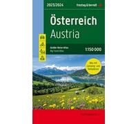 Austria Big Travel Atlas 1:150,000 Hardback : with camping and caravanning