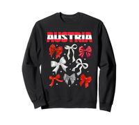 Austria Bow Flag Apparel Women Girls Central Europe Sweatshirt