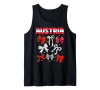 Austria Bow Flag Apparel Women Girls Central Europe Tank Top