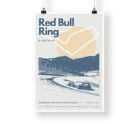 Austria F1 Circuit Poster: Austrian Grand Prix Track Art Print, Motorsport Wall Decor, Formula 1 Racing Gift, Retro Racing Artwork, F1 Lover
