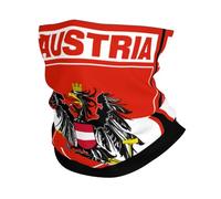 Austria Flag Austrian Emblem Unisex Neck Gaiter Soft Face Covering Scarf Windproof Snood Scarf For Walking Sport Motorcycle Cycling