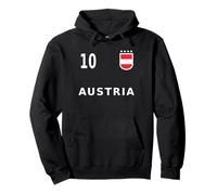 Austria Football Number 10# Ten 2021 Fan Pullover Hoodie