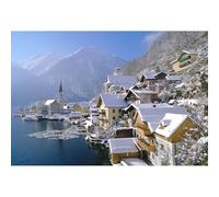 Austria Hallstatt Winter Puzzle 100(45.5x35.5cm) Pieces, Brain Teaser Game Toy Gift