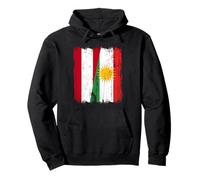 Austria Kurdistan Half Flag Austrian Kurdish Jersey Pullover Hoodie