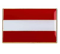 Austria National Flag Lapel Pin Badge - 2.5 x 1.5 cm - Austrian Flag Enamel Pin with Secure Butterfly Clasp