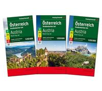 Austria Road Map Pack - 3 Map set in a plastic sleev 1:250,000