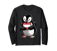 Austria Roots Penguin Austrian Flag Long Sleeve T-Shirt