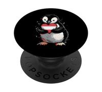 Austria Roots Penguin Austrian Flag PopSockets Adhesive PopGrip