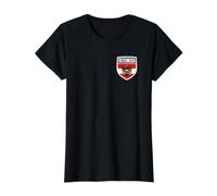 Austria Shield Osterreich Patch Austrian Flag Badge Emblem Value Graphic T-Shirt, Women, Black, L