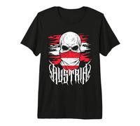 Austria Skull Austrian Flag Premium T-Shirt