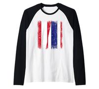 Austria Thailand Half Flag Austrian Thai Roots Raglan Baseball Tee