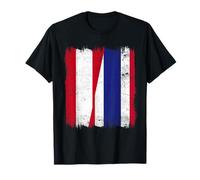 Austria Thailand Half Flag Austrian Thai Roots T-Shirt