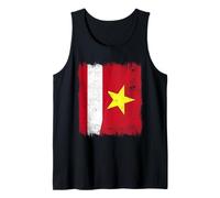 Austria Vietnam Half Flag Austrian Vietnamese History Tank Top