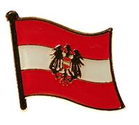 Austria with Eagle Flag Pin Badge