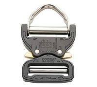AUSTRIALPIN 45mm / 1.75" Matt Black Cobra Buckle + D Ring - XL Clips FX45KVD-XL