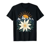 Austrian Alps Mountain Hiking Edelweiss Flower T-Shirt