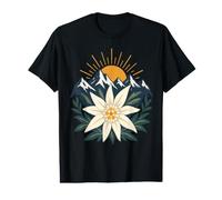 Austrian Alps Mountain Hiking Edelweiss Flower Value Graphic T-Shirt