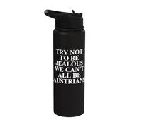Austrian Apparel - Unique Funny Austrians Design Stainless Steel Insulated Water Bottle