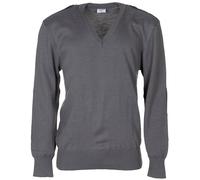 Austrian Army V-Neck Grey Sweater - like new - Military Surplus