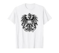 Austrian Coat of Arms Austrian Eagle Emblem Symbol Flag Value Graphic T-Shirt, Men, White, M