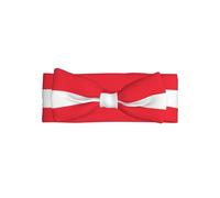 Austrian flag Baby Bow Headband, Soft Stretchy Hair Band for Newborns and Infants, Cute Bow Knot Headwear for Parties and Gifting