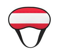 Austrian Flag Blocking Light Mask Sleep Aid, Comfortable Blackout Sleep Mask for Travel Yoga, Soft Eye Cover