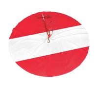 Austrian Flag Christmas Tree Skirt 36" Fashion Holiday Accessories Suitable for Halloween and Christmas