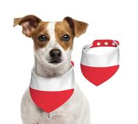 Austrian Flag Dog Bandana for Small Medium Large Dogs, Cat Dogs Kerchief Triangle Bibs Scarf for Girl Or Boy