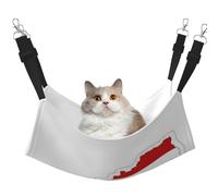 Austrian Flag Map Print Cat Hammock for Cage Hanging,Pet Hammock Bed Adjustable,Soft Sleeping Hammock for Cats,Ferret