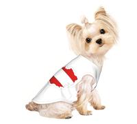 Austrian Flag Map Print Lightweight Dog Vest, Cat Sleeveless Shirt, Breathable Mesh Design for Summer Walking and Play
