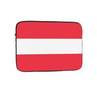 Austrian flag Patterned 15 inch Portable Laptop Bag - Perfect for Business, Travel, School, Office Shockproof Laptop Inner Pocket