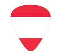 Austrian flag print Celluloid Guitar Plectrums for Acoustic Guitar Bass,Guitar Picks with Organizer Box