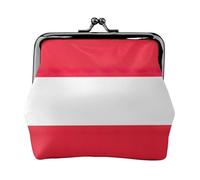 Austrian flag print Cute Buckle Coin Purses Vintage Pouch Kiss lock Change Purse Wallets for Women Fashion, Black, One Size, Vintage