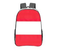 Austrian Flag Print School Transparent Backpack Pvc Clear Bag Daily Necessities Work Travel Boys Girls