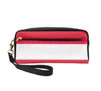 Austrian Flag Small Makeup Bag, Travel Makeup Bag, Cosmetic Bag for Women, Cosmetic Bag Durable Zipper