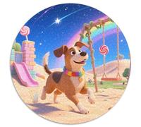 Austrian Pinscher 1000 Piece Jigsaw Puzzles Pet Dog Round Puzzles Stress Reliever Family Game Color Challenge for Adults And Kids 1000pcs (67.5x67.5cm)
