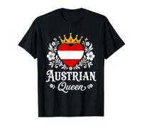 Austrian Queen Austria Flag Proud Austrian Woman Value Graphic T-Shirt