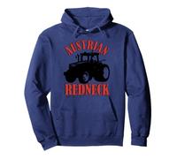 Austrian Redneck Alpine Style with Tractor Beer & Mullet Pullover Hoodie