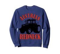 Austrian Redneck Alpine Style with Tractor Beer & Mullet Sweatshirt