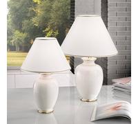 Austrolux Giardino Avorio table lamp, 40 cm, ceramic, white