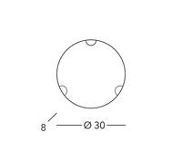 austrolux KOLARZ Nonna wall lamp, Ø 30 cm, gold-coloured flower, glass