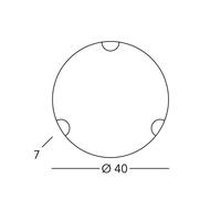 austrolux Kolarz Nonna wall lamp, Ø 40 cm, gold-coloured deer, glass