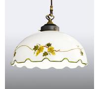 austrolux Nonna hanging light with grape motif, hand painted