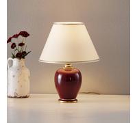 Austrolux table lamp Giardino Bordeaux 34cm ceramic 24 carat